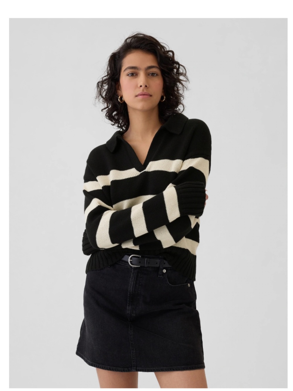 GAP shrunken polo sweater